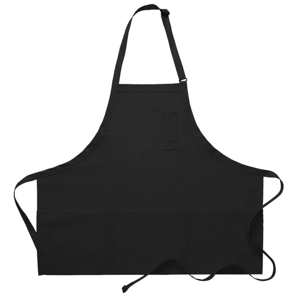 Three Pocket Bib Apron w/ Pencil Pocket - 201