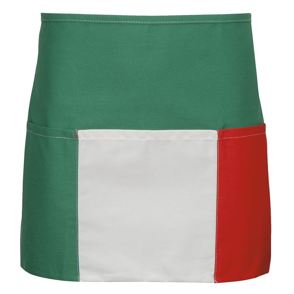 Fame® Long 3 Pocket Italian Flag Waist Apron - F9LRGW